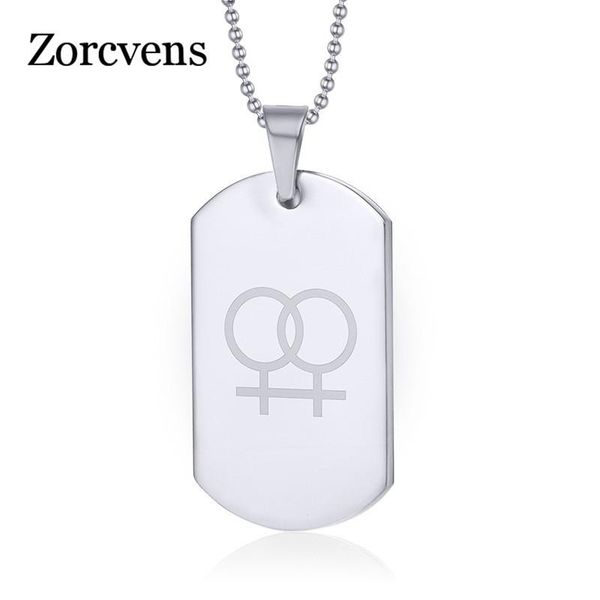 zorcvens new lesbian gay pride necklaces pendants for women 316l stainless steel dog tag jewelry wholesale, Silver
zorcvens new lesbian gay pride necklaces pendants for women 316l stainless steel dog tag jewelry wholesale, Silver