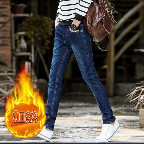 men's jeans boutique thousand add 1 winter wool more men fashion warm leisure comfortable joker long pants, Blue
men's jeans boutique thousand add 1 winter wool more men fashion warm leisure comfortable joker long pants, Blue