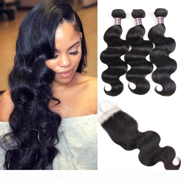 brazilian virgin hair extensions with lace closure 3pcs peruvian body wave human hair bundles with closure 100% malaysian human hair weave, Black
brazilian virgin hair extensions with lace closure 3pcs peruvian body wave human hair bundles with closure 100% malaysian human hair weave, Black