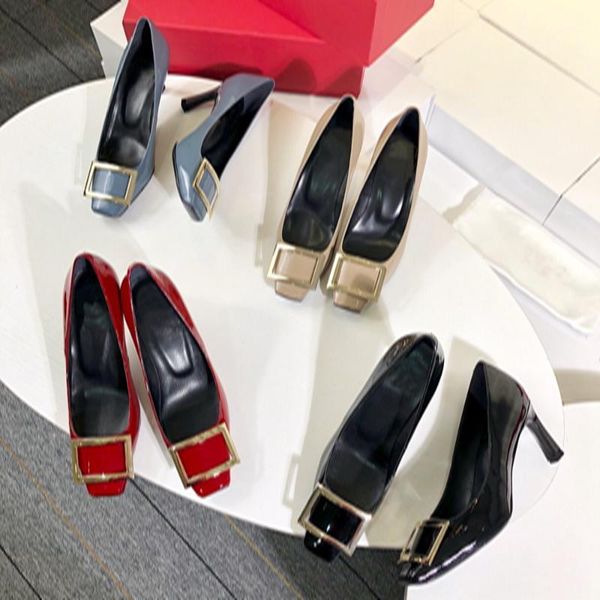 new fashion designer women's pumps thin heel genuine leather ladies shoes square toe matel decoration office shoe big size 35-401, Black
new fashion designer women's pumps thin heel genuine leather ladies shoes square toe matel decoration office shoe big size 35-401, Black