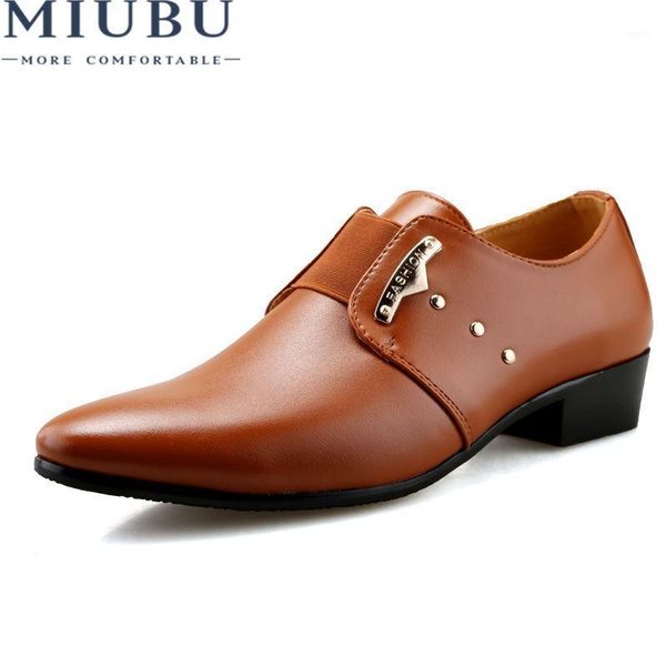 miubu 2020 men formal shoes mens slip-on shoes pu leather brown black elastic band men dress office party wedding1
miubu 2020 men formal shoes mens slip-on shoes pu leather brown black elastic band men dress office party wedding1