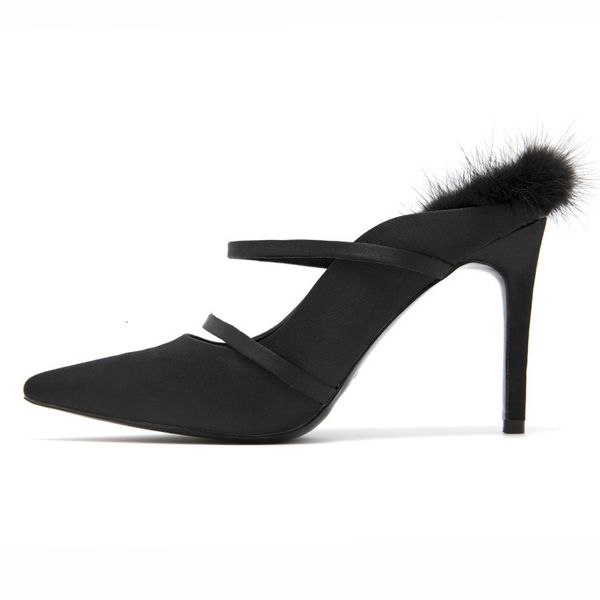 2021 new vison female shoes will see women's sandals pointy stiletto heels m6pc, Black
2021 new vison female shoes will see women's sandals pointy stiletto heels m6pc, Black