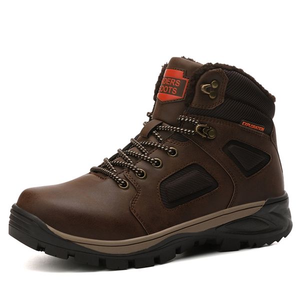 winter plush ankle bootie men fashion walking waterproof leather snow boots male velvet warm sneakers cotton shoes 201128, Black
winter plush ankle bootie men fashion walking waterproof leather snow boots male velvet warm sneakers cotton shoes 201128, Black