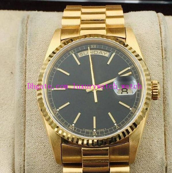 original box paper luxury watches 118239 36mm asia 2813 mechanical automatic black dial gold stainless steel bracelet fashion wristwatches, Slivery;brown
original box paper luxury watches 118239 36mm asia 2813 mechanical automatic black dial gold stainless steel bracelet fashion wristwatches, Slivery;brown