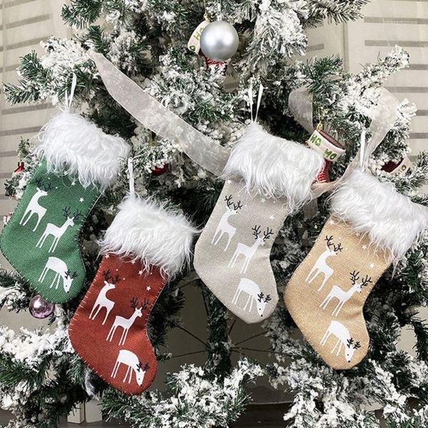 christmas stocking sack elk printed xmas gift candy bag noel christmas decorations for home tree fireplace pendants/1
christmas stocking sack elk printed xmas gift candy bag noel christmas decorations for home tree fireplace pendants/1