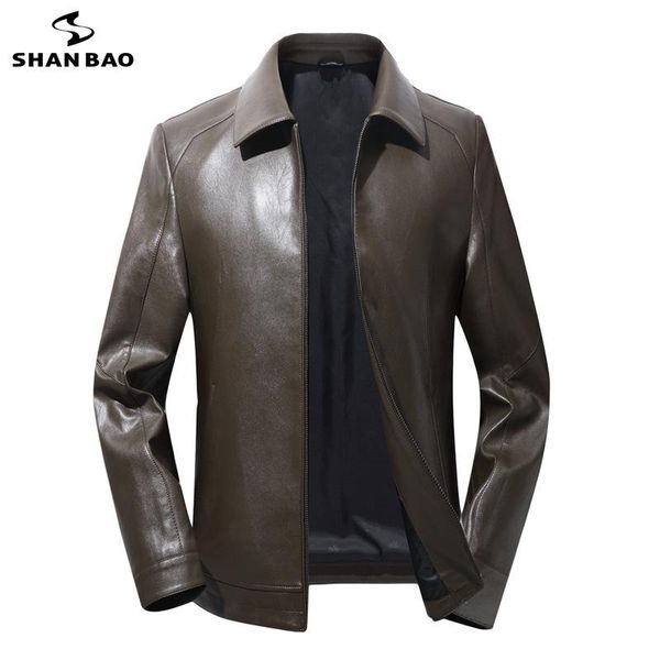 shanbao men's brand business casual slim lapel jacket 2020 autumn new luxury thin leather jacket size m-4xl, Black
shanbao men's brand business casual slim lapel jacket 2020 autumn new luxury thin leather jacket size m-4xl, Black