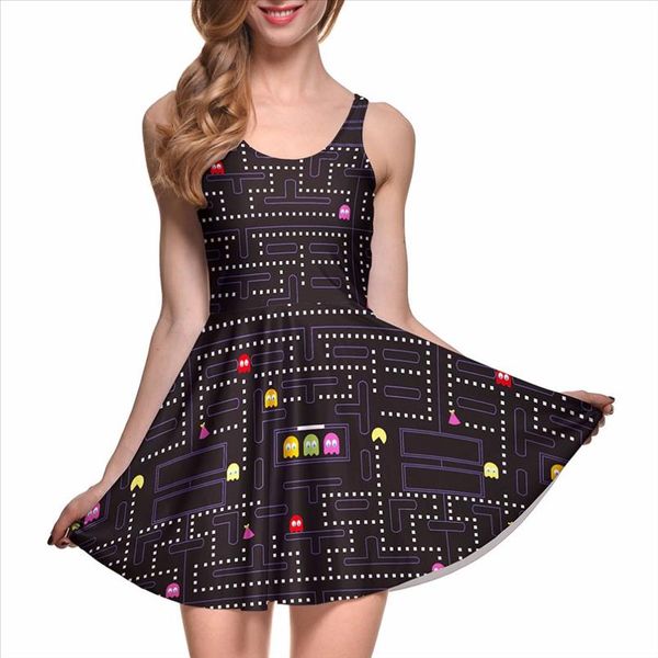 fashion women casual work dresses fit and flare digital printing muzman skater dress vestidos drop shipping, Black;gray
fashion women casual work dresses fit and flare digital printing muzman skater dress vestidos drop shipping, Black;gray