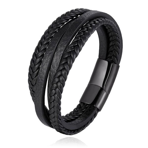 charm bracelets genuine leather men stainless steel multilayer braided rope for male female jewelry, Golden;silver
charm bracelets genuine leather men stainless steel multilayer braided rope for male female jewelry, Golden;silver