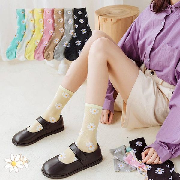 dreamlikelin female summer cool socks cute daisy flowers thin transparent mesh socks fashion women's in tube1, Black;white
dreamlikelin female summer cool socks cute daisy flowers thin transparent mesh socks fashion women's in tube1, Black;white