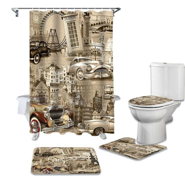 shower curtains bathroom curtain and rug sets cars european building toilet lid cover bath mat waterproof set
shower curtains bathroom curtain and rug sets cars european building toilet lid cover bath mat waterproof set