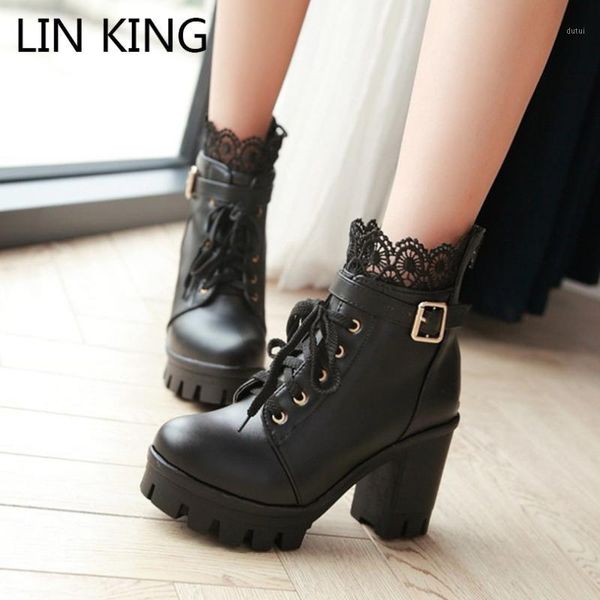 lin king plus size 43 spring autumn women western boots black white ankle boots waterproof high heels platform shoes botas mujer1
lin king plus size 43 spring autumn women western boots black white ankle boots waterproof high heels platform shoes botas mujer1