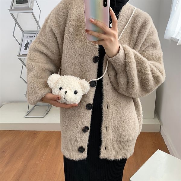 plush bear material messenger bag original design tote female student large capacity shoulder bags simple shopping handbag
plush bear material messenger bag original design tote female student large capacity shoulder bags simple shopping handbag