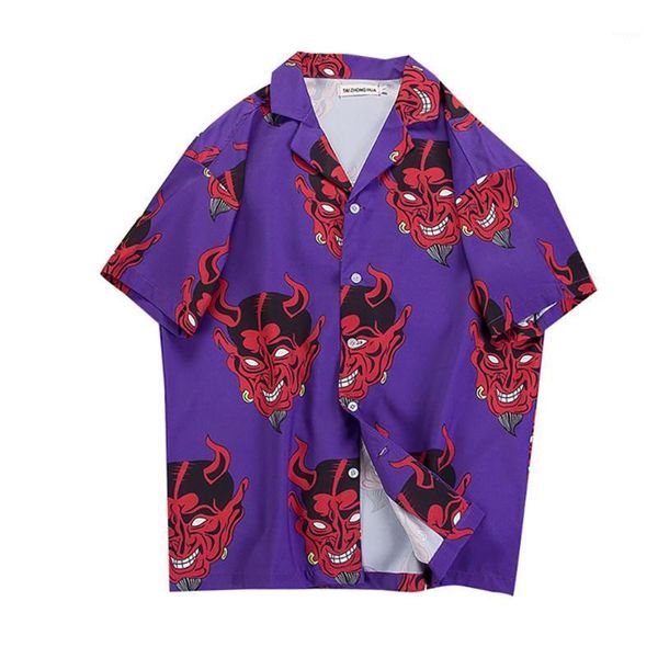 summer mens devil print shirts casual short sleeve beach purple and pink loose casual unique charm shirt camisa masculina1, White;black
summer mens devil print shirts casual short sleeve beach purple and pink loose casual unique charm shirt camisa masculina1, White;black