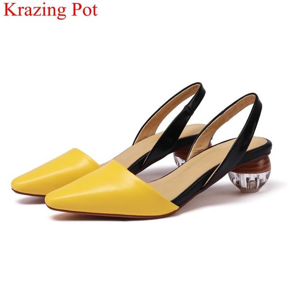 dress shoes 2021 big size genuine leather shallow back strap round heels women sandals slingback office lady brand wedding summer l7f4, Black
dress shoes 2021 big size genuine leather shallow back strap round heels women sandals slingback office lady brand wedding summer l7f4, Black