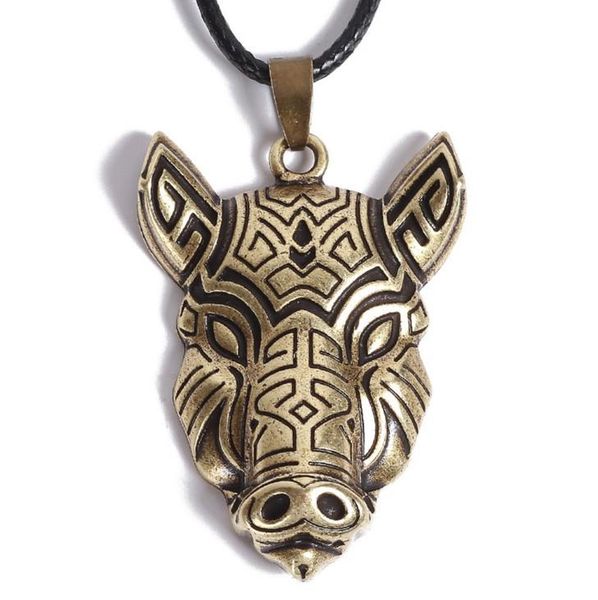 pendant necklaces vintage wild boar retro nordic viking animal rune amulet necklace, Silver
pendant necklaces vintage wild boar retro nordic viking animal rune amulet necklace, Silver
