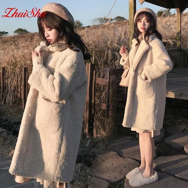 women's fur & faux zhuishu winter lamb plush coat thick cotton mid-length woolen and in one fashion to keep warm, Black
women's fur & faux zhuishu winter lamb plush coat thick cotton mid-length woolen and in one fashion to keep warm, Black