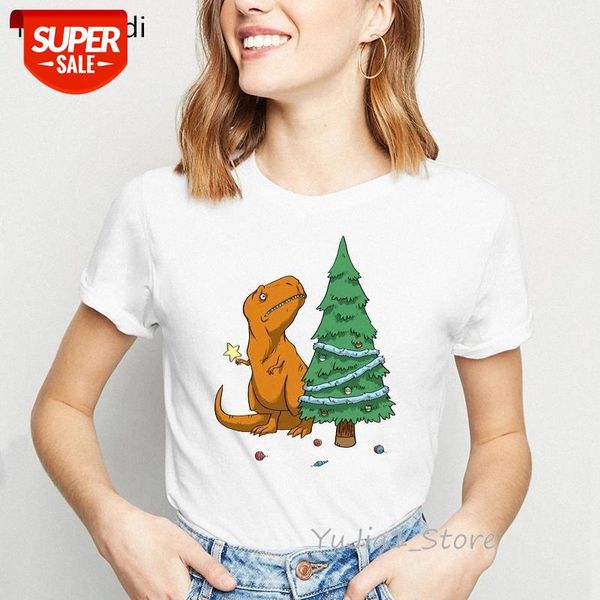 new arrival 2019 dinosaurs and christmas trees print t-shirt women funny t shirts camiseta mujer harajuku shirt summer #ip5k, White
new arrival 2019 dinosaurs and christmas trees print t-shirt women funny t shirts camiseta mujer harajuku shirt summer #ip5k, White
