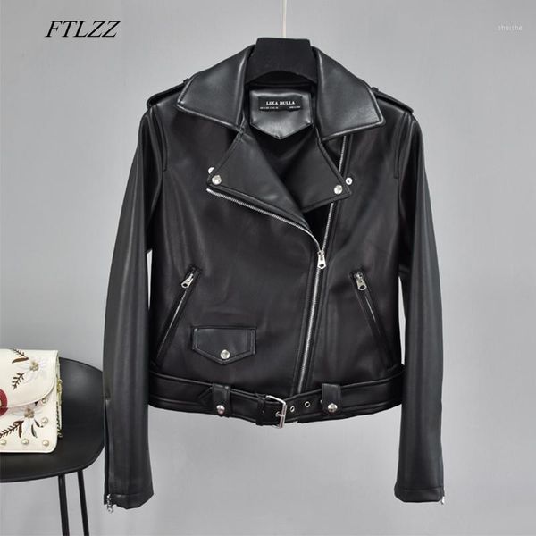 ftlzz women autumn faux leather jackets zipper basic coat black punk turndown collar pu motorcycle rivet pink outwear with belt1
ftlzz women autumn faux leather jackets zipper basic coat black punk turndown collar pu motorcycle rivet pink outwear with belt1