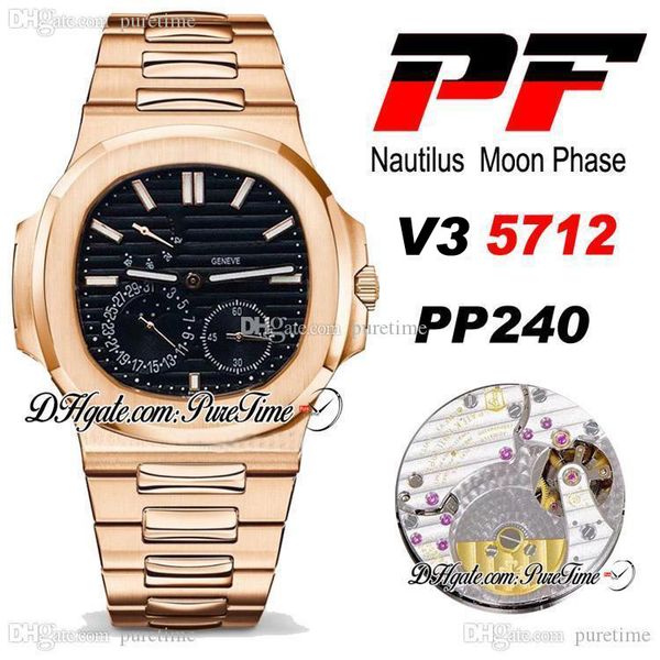 pf v3 5712 moon phase pp240 automatic mens watch power reserve rose gold brown dial stainless steel bracelet edition ptpp puretime e05, Slivery;brown
pf v3 5712 moon phase pp240 automatic mens watch power reserve rose gold brown dial stainless steel bracelet edition ptpp puretime e05, Slivery;brown