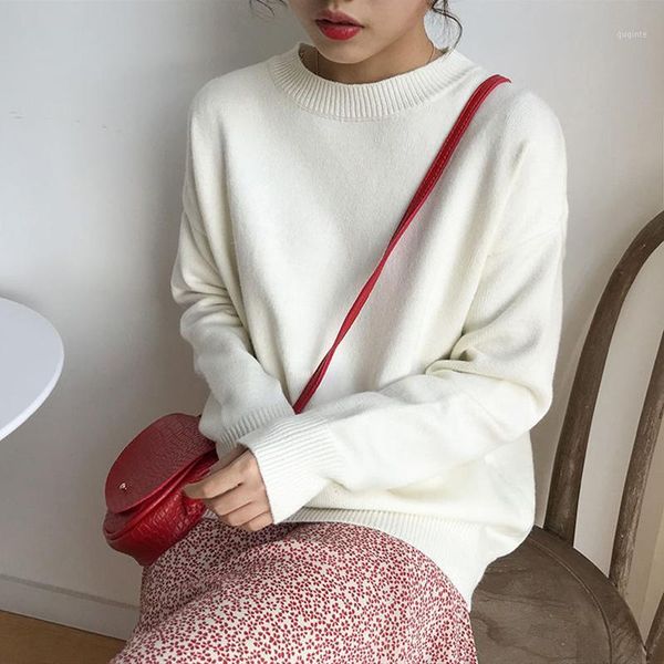 casual loose long sleeve winter sweater basic o-neck knitted jumpers for women sweater female pullovers streetwear 1, White;black
casual loose long sleeve winter sweater basic o-neck knitted jumpers for women sweater female pullovers streetwear 1, White;black