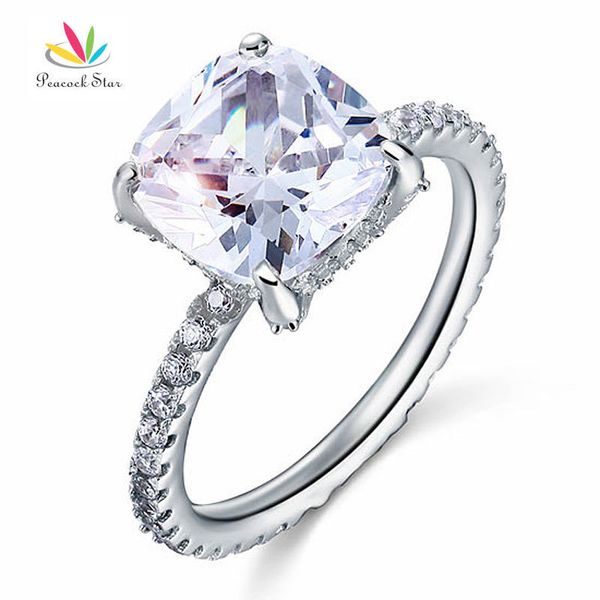 peacock star solid 925 sterling silver wedding promise engagement ring 5 carat cushion cut jewelry cfr8092 y19052201, Slivery;golden
peacock star solid 925 sterling silver wedding promise engagement ring 5 carat cushion cut jewelry cfr8092 y19052201, Slivery;golden