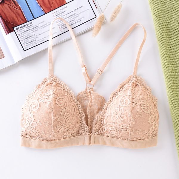 3Pieces/Lot Lace Bralette Front Buckle Bra Sexy Lingerie Padded Brassiere Push Up Bras For Women TG665FG, White
3Pieces/Lot Lace Bralette Front Buckle Bra Sexy Lingerie Padded Brassiere Push Up Bras For Women TG665FG, White