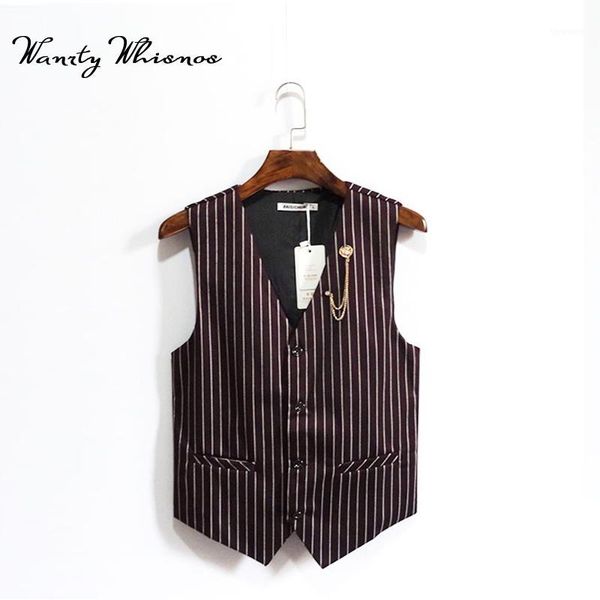2018 mens stripe suit vest fashion slim fit sleeveless mens wedding waistcoats men dress vests1, Black;white
2018 mens stripe suit vest fashion slim fit sleeveless mens wedding waistcoats men dress vests1, Black;white