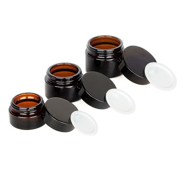 amber glass cosmetic bottles round jars bottle with white inner liners ppfor face hand body cream 5g to 100g
amber glass cosmetic bottles round jars bottle with white inner liners ppfor face hand body cream 5g to 100g