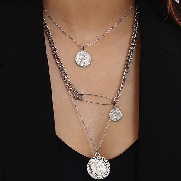 vintage round necklaces coin necklaces for women girl long coin pendant & necklace female fashion jewelry gift, Silver
vintage round necklaces coin necklaces for women girl long coin pendant & necklace female fashion jewelry gift, Silver
