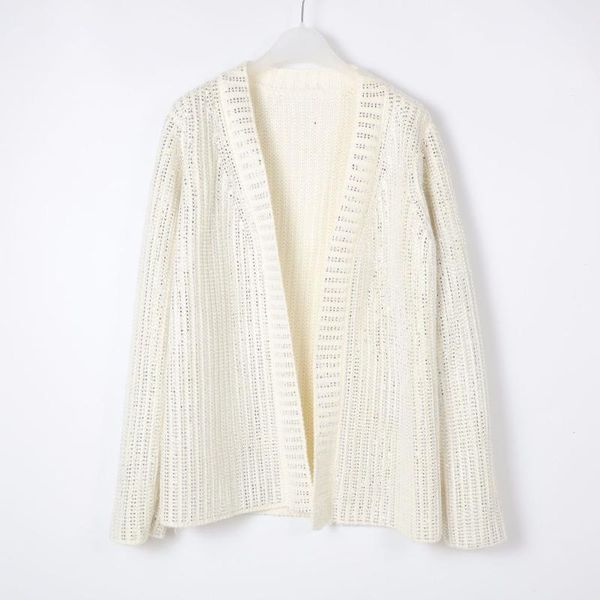 women's sweaters drill v-neck t-shirt early autumn of fashionable and casual cardigan, White;black
women's sweaters drill v-neck t-shirt early autumn of fashionable and casual cardigan, White;black