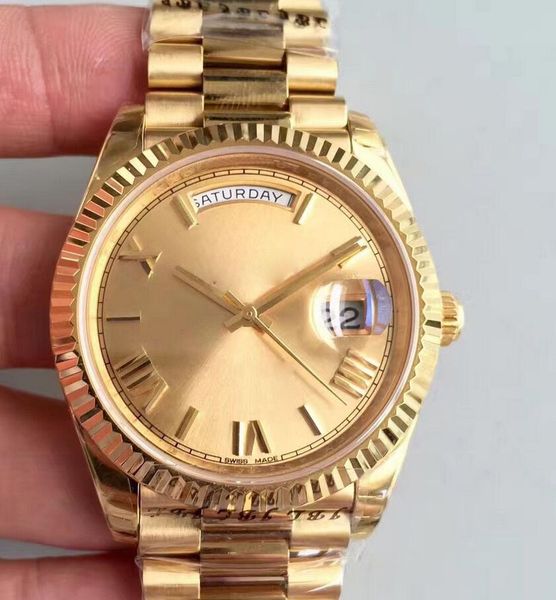 17 color daydate 40mm 228235 228345 cal.2813 automatic 228206 men's watch gold dial 18k rose gold case sapphire sports watch, Slivery;brown
17 color daydate 40mm 228235 228345 cal.2813 automatic 228206 men's watch gold dial 18k rose gold case sapphire sports watch, Slivery;brown