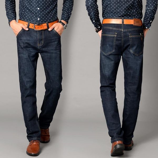 brand jeans men's classic blue business work trousers loose fashion wild large size thick long pants1
brand jeans men's classic blue business work trousers loose fashion wild large size thick long pants1
