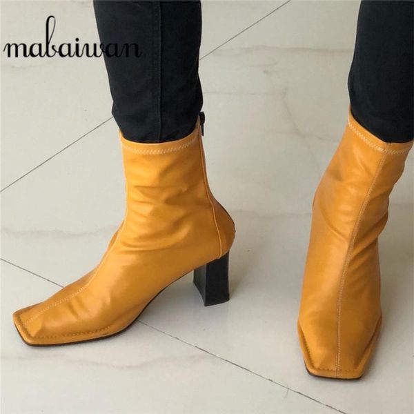 boots mabaiwan 2021 fashion autumn winter ankle woman high heel square toe party wedding shoes women zipper botas invierno mujer, Black
boots mabaiwan 2021 fashion autumn winter ankle woman high heel square toe party wedding shoes women zipper botas invierno mujer, Black