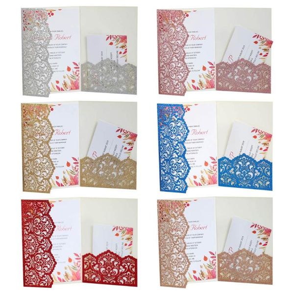 20pcs glitter hollow lace invitations cards envelopes for wedding invite bridal shower party supplies
20pcs glitter hollow lace invitations cards envelopes for wedding invite bridal shower party supplies
