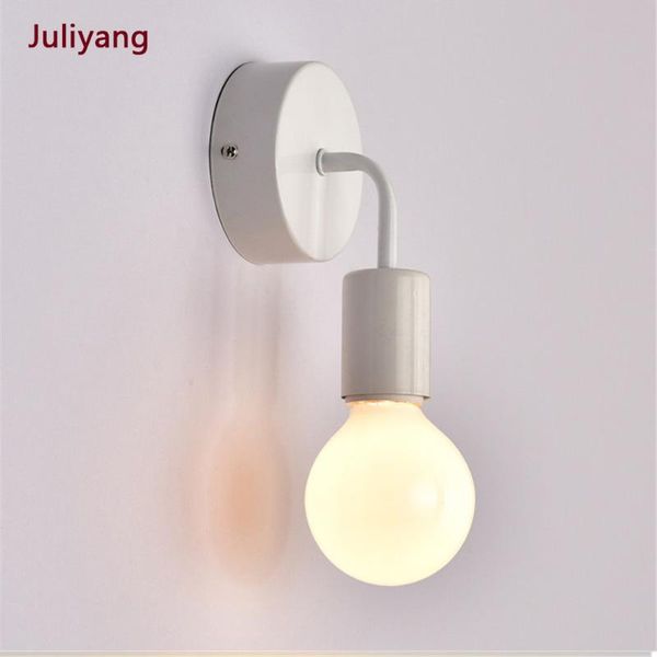 wall lamp e27 light bulb 110-240v white/black bending nordic living bedroom home lighting vintage sconces
wall lamp e27 light bulb 110-240v white/black bending nordic living bedroom home lighting vintage sconces
