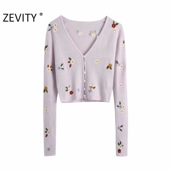 zevity new women fashion v neck flower embroidery cardigan knitting sweater ladies long sleeve casual sweaters chic s402 201202, White;black
zevity new women fashion v neck flower embroidery cardigan knitting sweater ladies long sleeve casual sweaters chic s402 201202, White;black