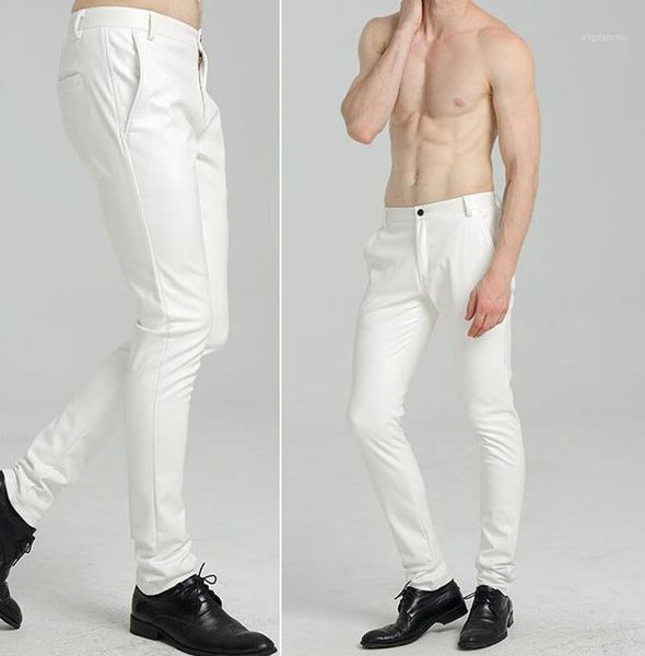 autumn faux leather pants mens feet pants fashion motorcycle tight pu trousers for men personality pantalon homme white1, Black
autumn faux leather pants mens feet pants fashion motorcycle tight pu trousers for men personality pantalon homme white1, Black