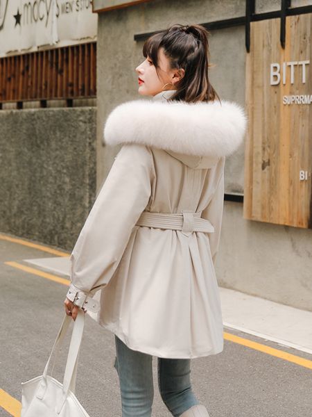 women's down 2020 hooded woman coat female jacket warm winter parkas real fox fur collar mujeres abrigos pph1248, Black
women's down 2020 hooded woman coat female jacket warm winter parkas real fox fur collar mujeres abrigos pph1248, Black
