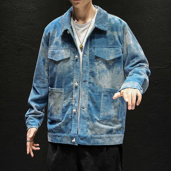 autumn and winter 2020 new men's corduroy casual chinese tie dyed loose large jacket, Black;brown
autumn and winter 2020 new men's corduroy casual chinese tie dyed loose large jacket, Black;brown