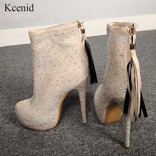kcenid gorgeous ankle boots for women 2020 fashion bling rhinestone platform round toe high heels boots zipper shoes woman, Black
kcenid gorgeous ankle boots for women 2020 fashion bling rhinestone platform round toe high heels boots zipper shoes woman, Black