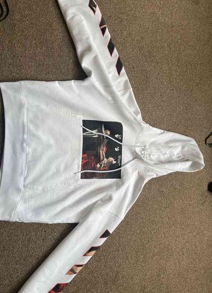 Men's Hoodies & Sweatshirts Designer Luxury Off Classic Religious Paintings Arrowhead Stone Hoodie High Street Couples Of Black White Print
Men's Hoodies & Sweatshirts Designer Luxury Off Classic Religious Paintings Arrowhead Stone Hoodie High Street Couples Of Black White Print