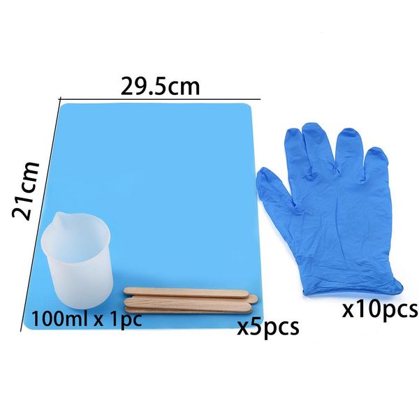 1set epoxy resin tool 5pairs gloves glue stirring bars silicone mat 100ml silicone cup kits for diy jewelry making accessories bbyjpi
1set epoxy resin tool 5pairs gloves glue stirring bars silicone mat 100ml silicone cup kits for diy jewelry making accessories bbyjpi