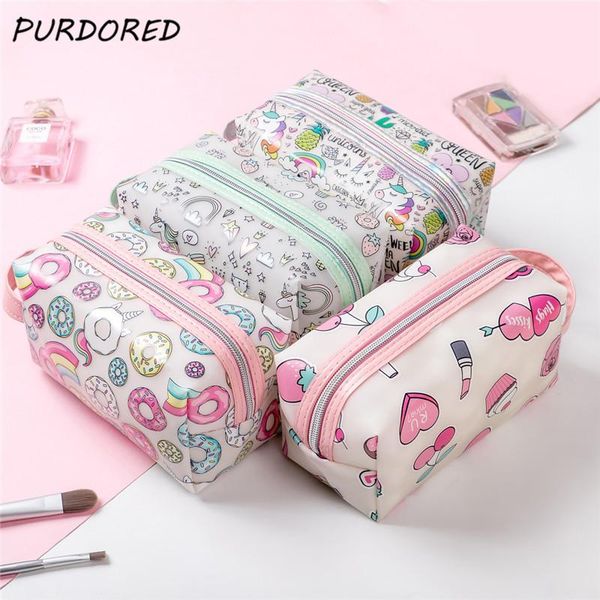 PURDORED 1 Pc Cartoon Cosmetic Bag Waterproof PVC Women Make Up Bag Cute Female Makeup Beauty Case Travel Toiletry Pouch
PURDORED 1 Pc Cartoon Cosmetic Bag Waterproof PVC Women Make Up Bag Cute Female Makeup Beauty Case Travel Toiletry Pouch