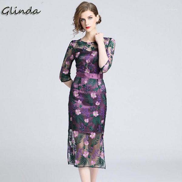 summer mesh embroidery floral vintage dress women o neck half sleeve office work dress elegant evening party dresses1, Black;gray
summer mesh embroidery floral vintage dress women o neck half sleeve office work dress elegant evening party dresses1, Black;gray