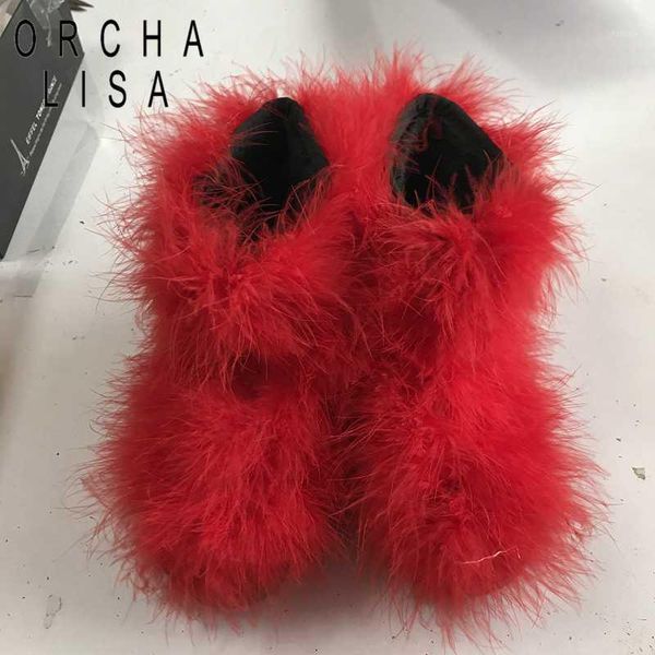 orcha lisa fashion shoes women snow boots genuine real hairy ostrich feather furry fur fluffy ankle boots ladies botas mujer1, Black
orcha lisa fashion shoes women snow boots genuine real hairy ostrich feather furry fur fluffy ankle boots ladies botas mujer1, Black