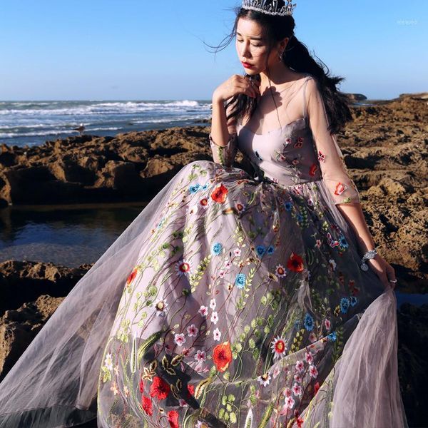 maixu new spring summer women ladies vintage&retro elegant slim 3/4sleeve luxury emboridery bohemia beach lace mesh long dress1, Black;gray
maixu new spring summer women ladies vintage&retro elegant slim 3/4sleeve luxury emboridery bohemia beach lace mesh long dress1, Black;gray