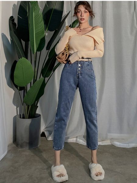 2021 new autumn winter fashions thin waist straight blue leg elastic cotton baggy high street nona pants 3pxs
2021 new autumn winter fashions thin waist straight blue leg elastic cotton baggy high street nona pants 3pxs