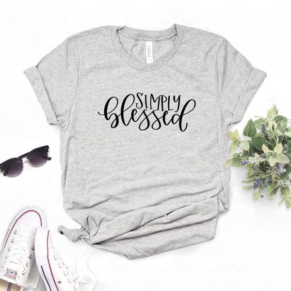 simply blessed women tshirt cotton casual funny t shirt gift for lady yong girl tee 6 color drop ship a-49, White
simply blessed women tshirt cotton casual funny t shirt gift for lady yong girl tee 6 color drop ship a-49, White