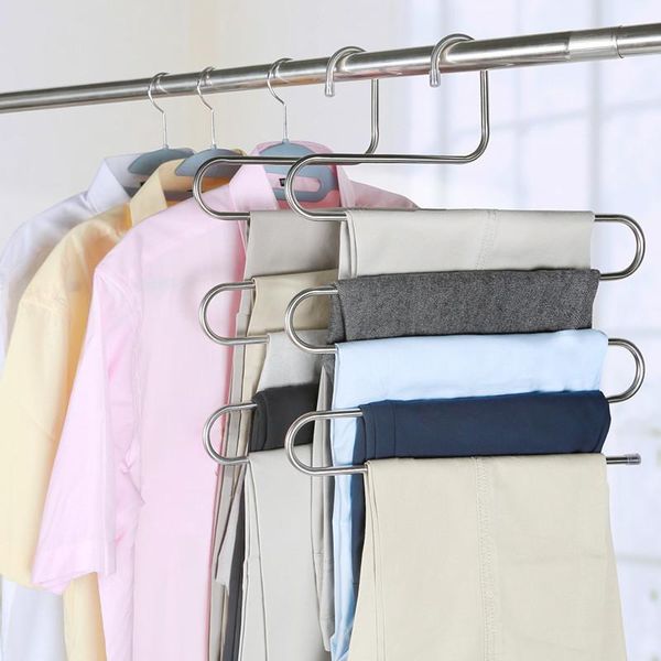 2020 new 5 layers stainless steel clothes hangers s shape pants storage hangers clothes storage rack multilayer storage cloth hanger
2020 new 5 layers stainless steel clothes hangers s shape pants storage hangers clothes storage rack multilayer storage cloth hanger