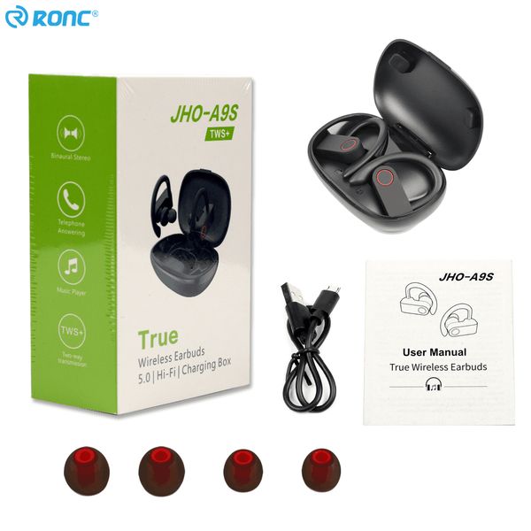 1pc a9s wireless earphones headphones tws with 300mah charging box bluetooth v5.0 true stereo headset waterproof sports ear hook noise cance
1pc a9s wireless earphones headphones tws with 300mah charging box bluetooth v5.0 true stereo headset waterproof sports ear hook noise cance